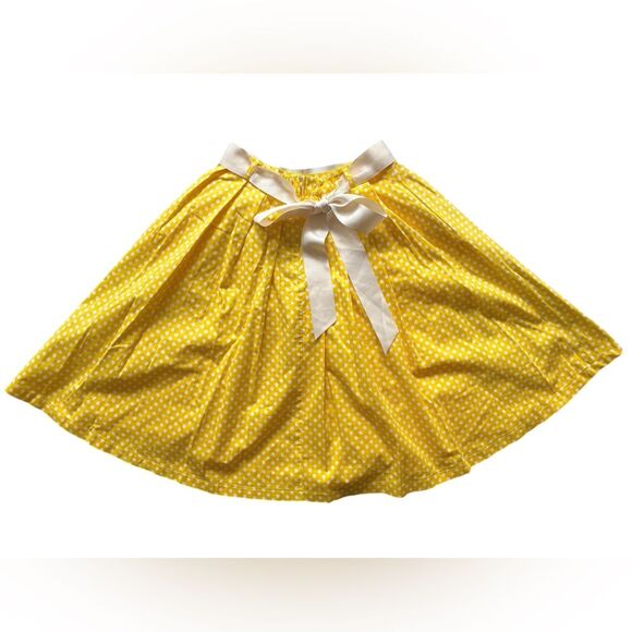 BNWOT Retro Polkadot Skirt - Yellow and White - L - Picture 3 of 6